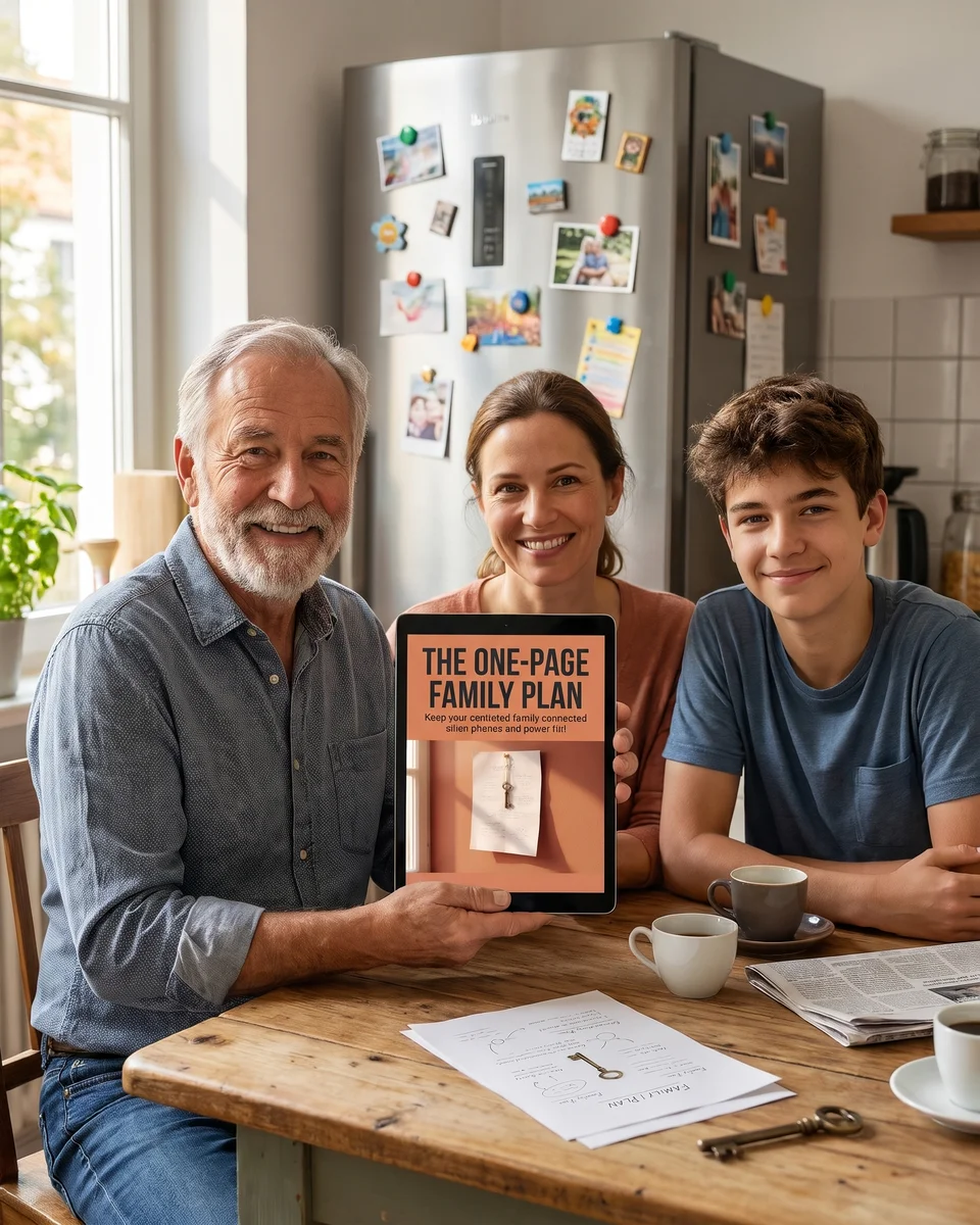 A reader with The One-Page Family Plan